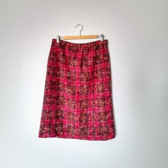 Vintage William H. Davidow Wool Boucle Skirt